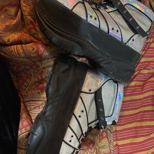 Holographic Platform Sneakers